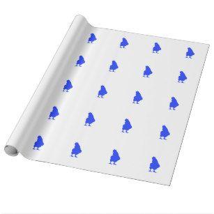 Blue Rooster in Triangle Logo - Blue Rooster Wrapping Paper | Zazzle