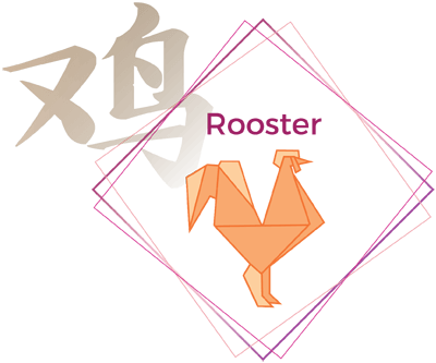 Blue Rooster in Triangle Logo - 2019 Zodiac Forecast for Rooster | Marina Bay Link Mall