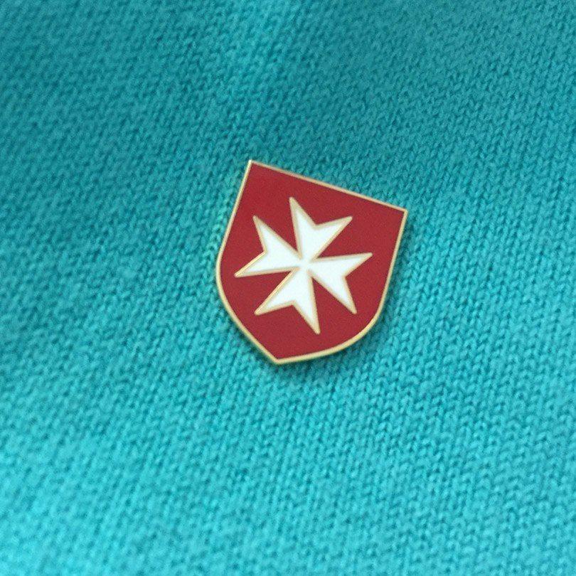 Name of Green and Red Shield Logo - 2pcs 18mm Freemason Crusader Order Knight Red Shield with White ...