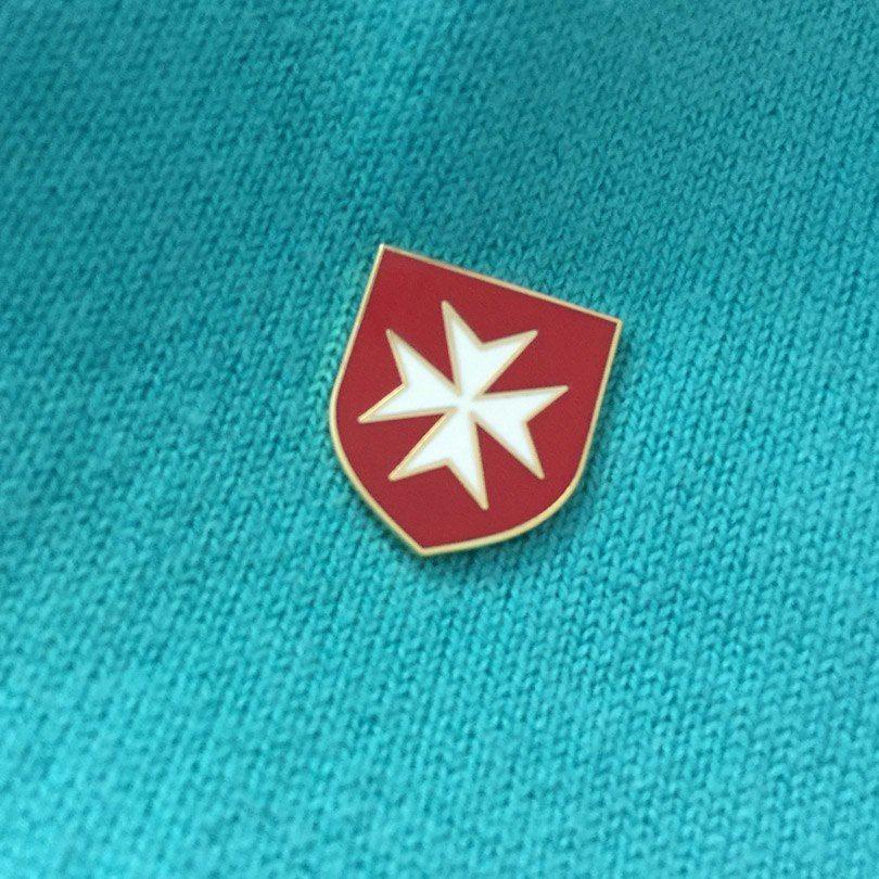 Name of Green and Red Shield Logo - 2pcs 18mm Freemason Crusader Order Knight Red Shield with White