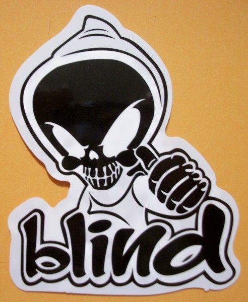 Blind Skateboard Logo - BLIND LOGO Skateboard Vinyl Sticker GRIM REAPER | Sticker Stash in ...