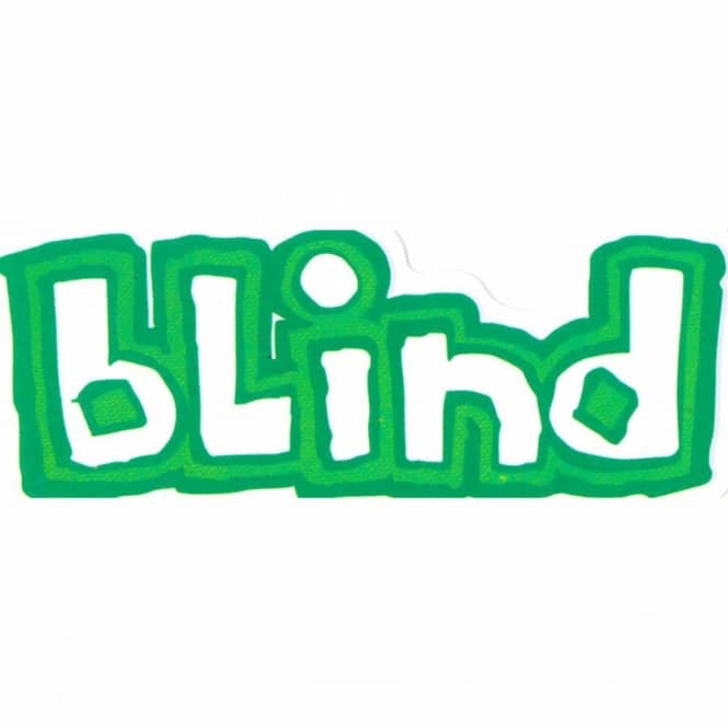 Blind Skateboard Logo - Blind Skateboards Blind OG Logo Skateboard Sticker - Skateboard ...