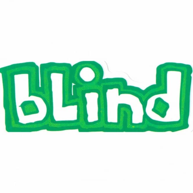 Blind Skateboard Logo - Blind Skateboards Blind OG Logo Skateboard Sticker