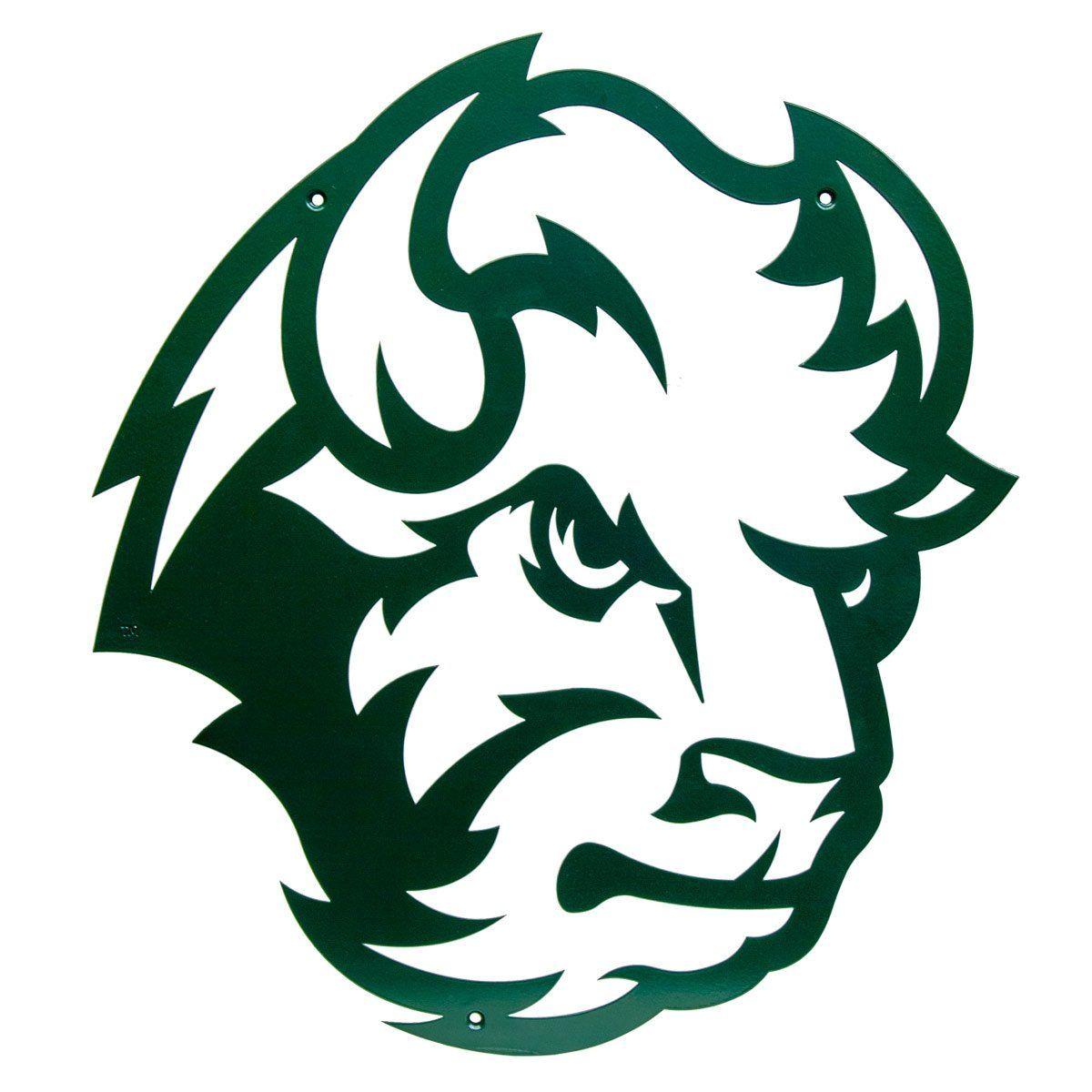 Bison Head Logo - North Dakota State University NDSU Bison Head Logo