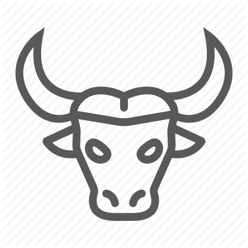 Bison Head Logo - Animal, bison, buffalo, head, logo, wild, zoo icon
