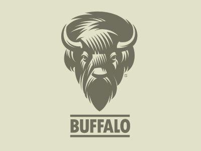 Bison Head Logo - Logo of American steppe bison Buffalo (WIP) by Gal Yuri | Dribbble ...