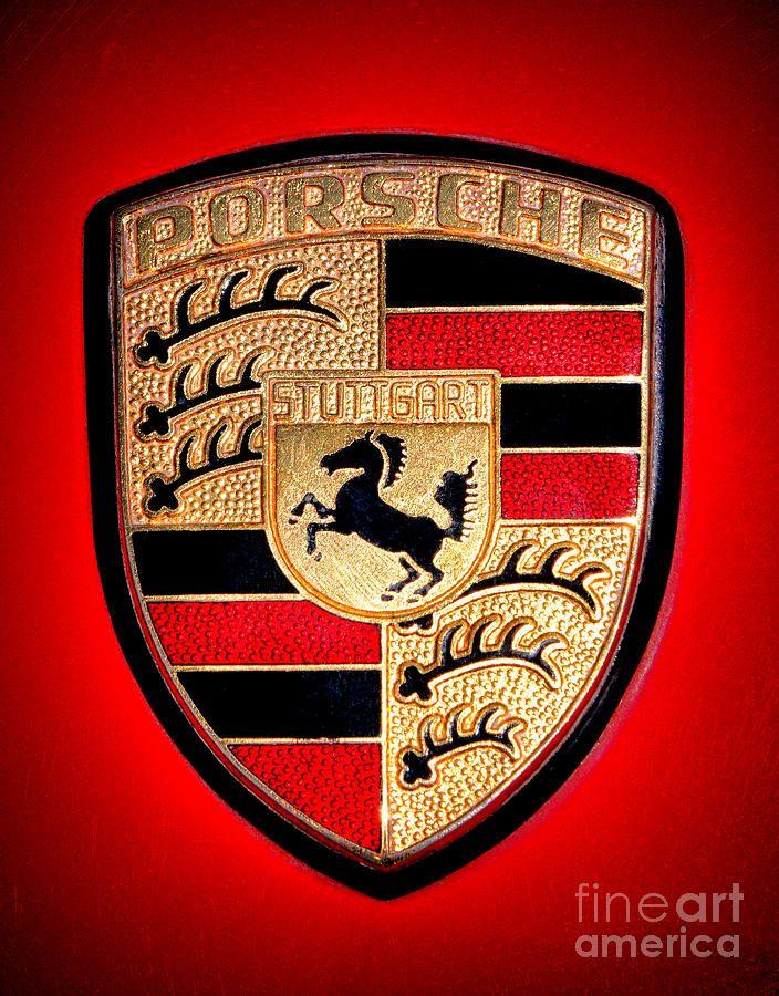 Old Porsche Logo - Old Porsche Badge Photograph by Olivier Le Queinec