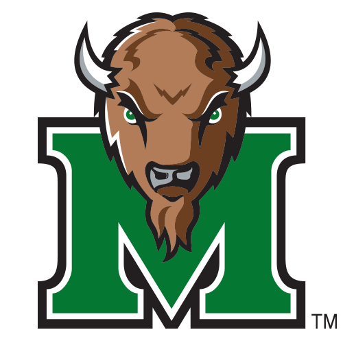 Bison Head Logo - logo_-Marshall-University-Thundering-Herd-Bison-Head-Over-Green-M ...