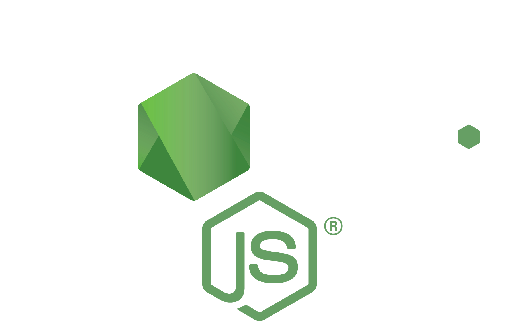 Green and White Brand Logo - Logos and Graphics | Node.js