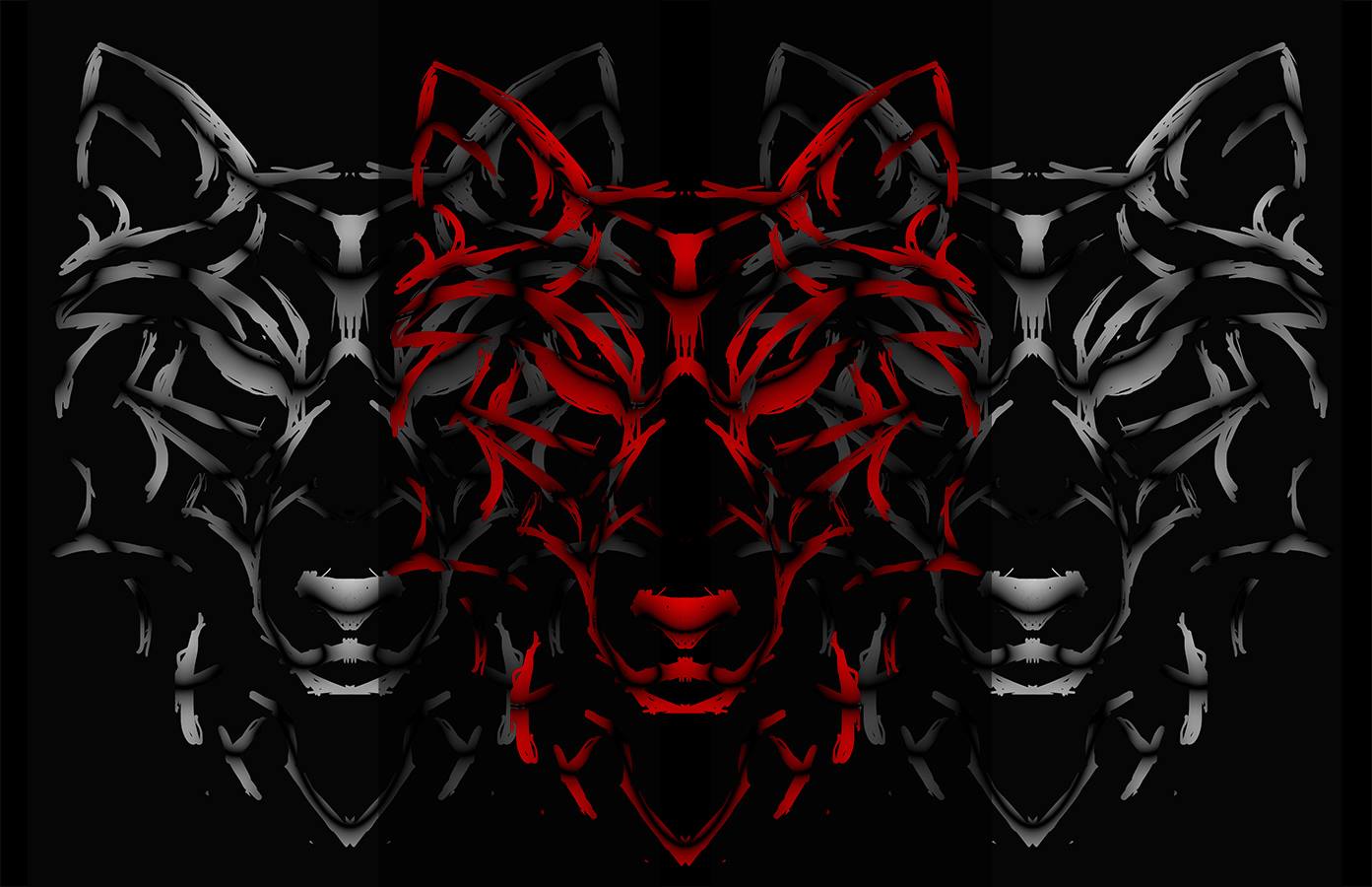 Cool Wolf Pack Logos