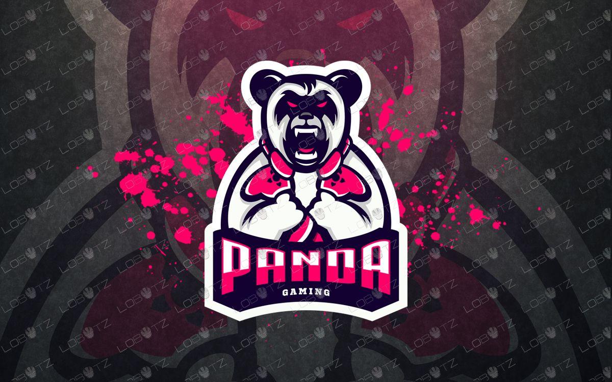 Trendy Gamer Logo - Gamer Panda Mascot Logo Gamer Panda eSports Logo Gaming Logo - Lobotz
