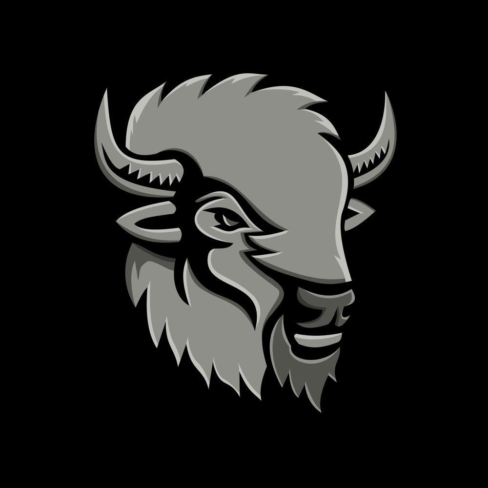 Bison Head Logo - American Bison Head Metallic Icon on Behance