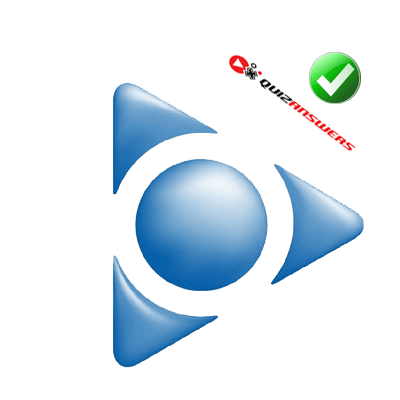 White On Blue Logo - Blue and white triangle Logos