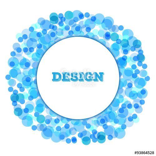 White and Blue Dot Logo - blue Bright Abstract Halftone dot Logo circle Design Element