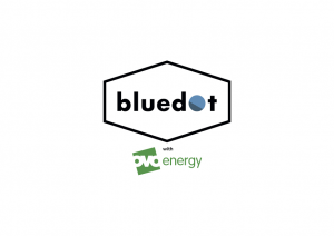 White and Blue Dot Logo - Blue Dot - Energy Revolution