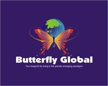 Who Has a Butterfly Logo - Butterfly Global logo design contest