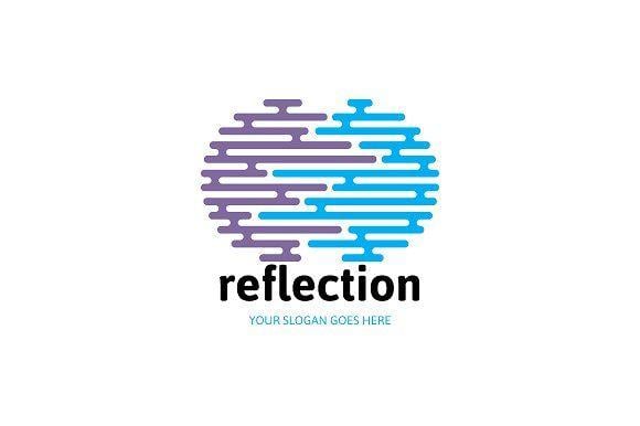 Reflection Logo - Abstract Reflection Logo ~ Logo Templates ~ Creative Market