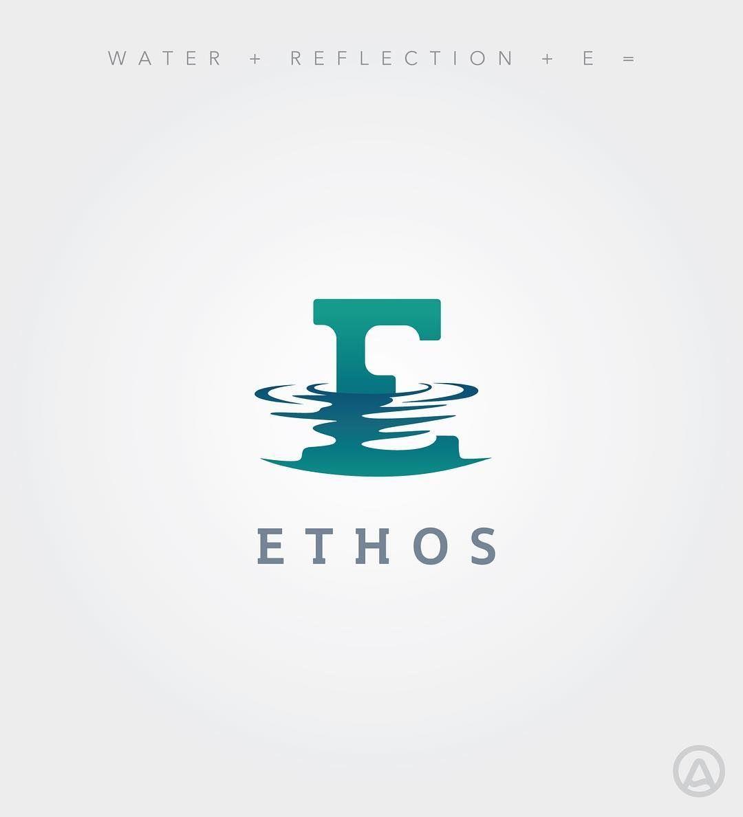 Reflection Logo - Ethos logo more organic feel to water reflection. #logo ...