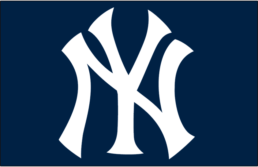 White Cap Logo - New York Yankees Cap Logo League (AL) Creamer's