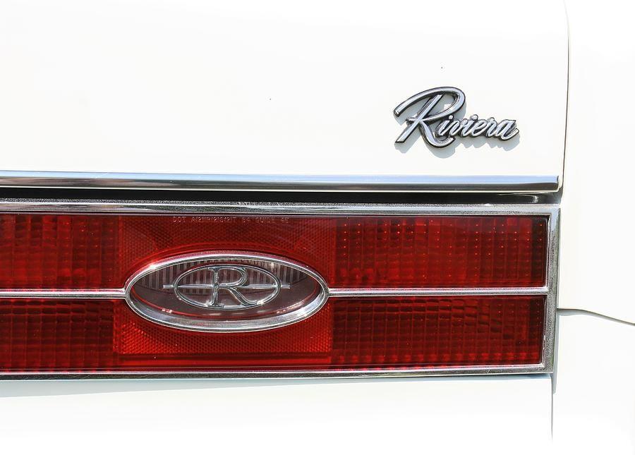 Old Buick Tail Lights Logo - Buick Riviera Tail Light And Logos Photograph