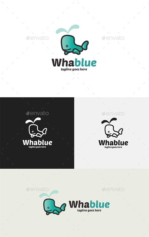 Whale Organizations Logo - Logo of a stylized whale and a splash that comes out of the head ...