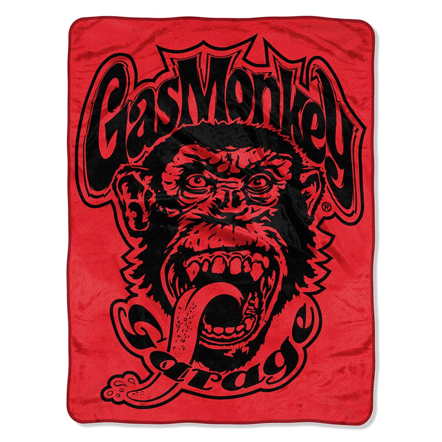 Red Monkey Logo - Amazon.com: Gas Monkey Garage, Red Monkey Logo Micro Raschel Throw ...