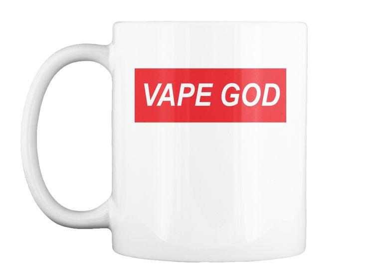 Red Box with White Letters Logo - Vape God Red Box White Letters GoGreen Naysh Mug: Teespring Campaign