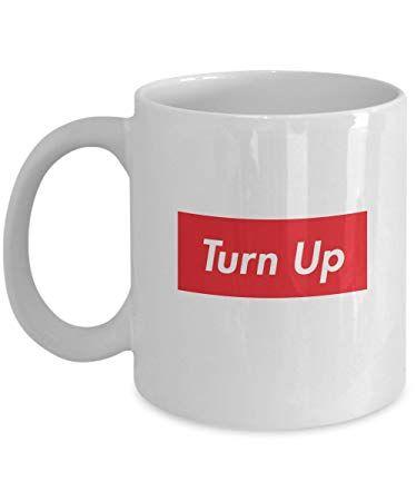 Red Box with White Letters Logo - Amazon.com: Turn Up Mug Acrylic Coffee Holder White 11oz Red Box ...