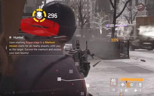 The Division MANHUNT Logo - Tom Clancy's The Division - How Rogue Status Works in the Dark Zone