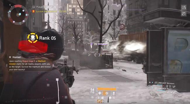 The Division MANHUNT Logo - Tom Clancy's The Division Rogue Status Works in the Dark Zone