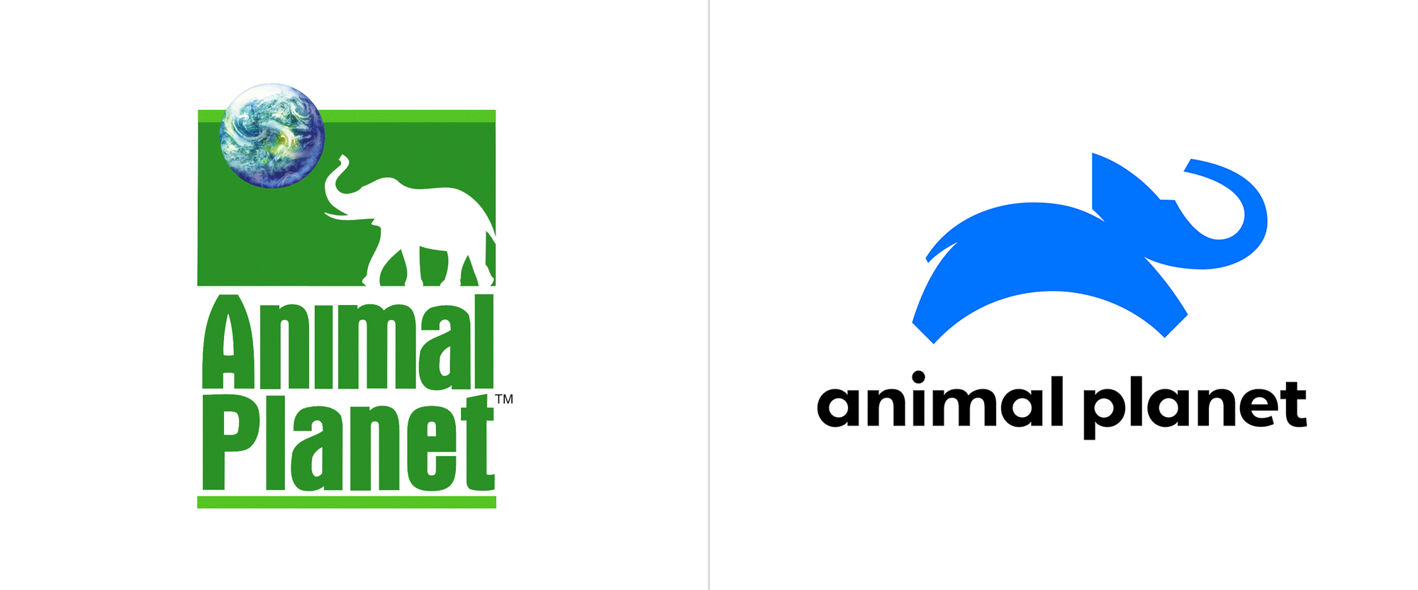 Old and New Logo - Brand New: New Logo for Animal Planet by Chermayeff & Geismar & Haviv