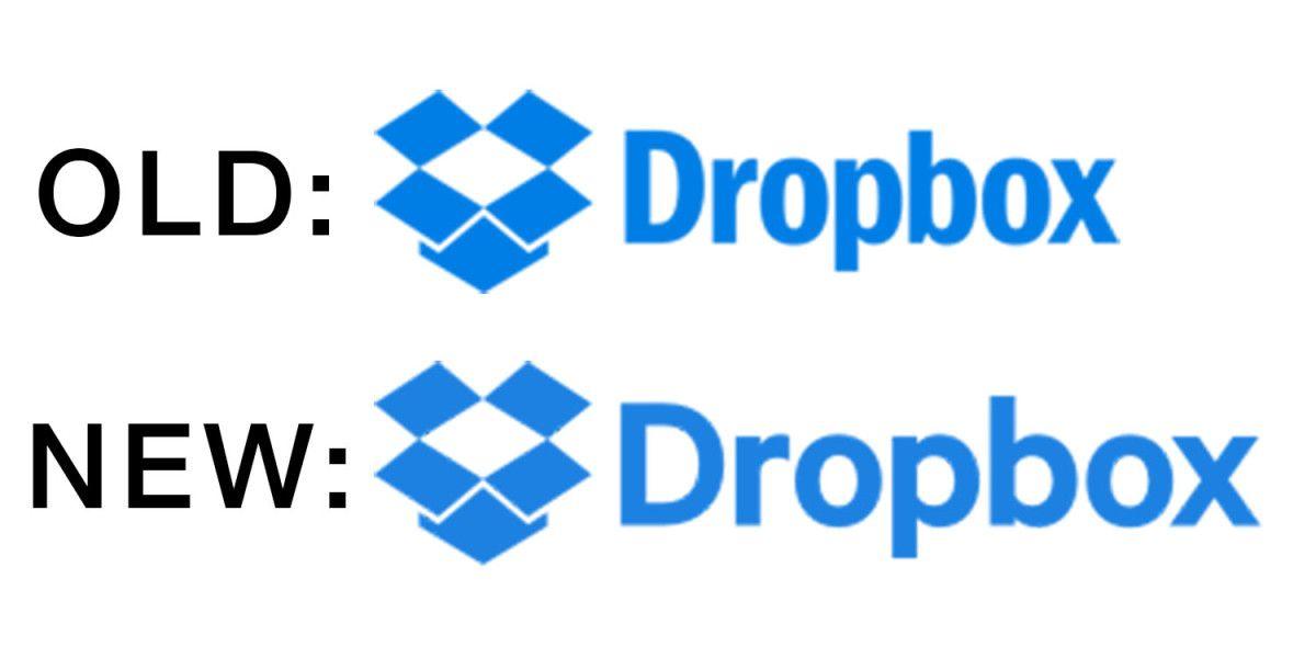 Old vs New Logo - Dropbox changed its logo and nobody noticed