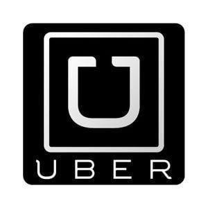 Uber Logo - 2x Uber logo Waterproof Stickers Signs 3.5