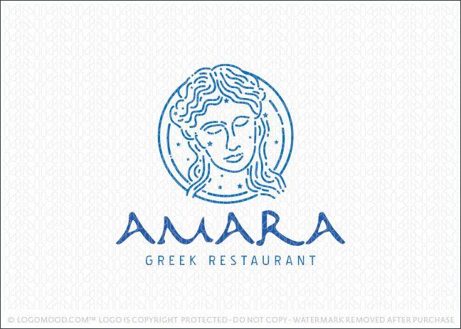 Greek Restaurant Logo - Amara Greek Restaurant | Readymade Logos for Sale