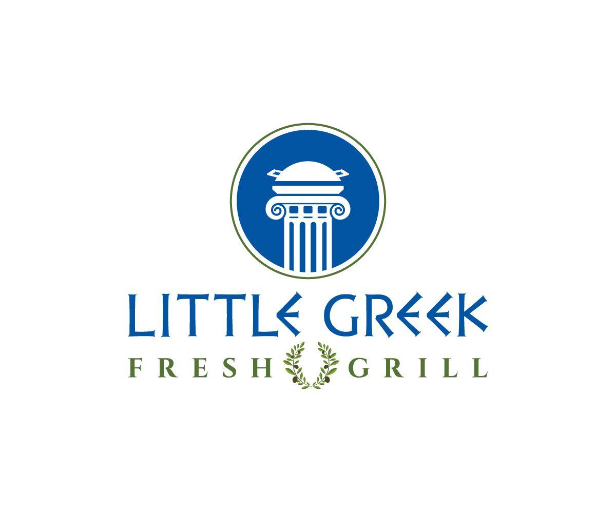 Greek Logo - Modern, Playful, Restaurant Logo Design for Little Greek Fresh Grill ...