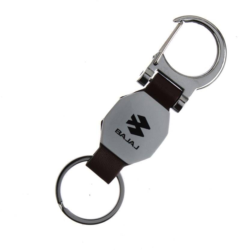 Bajaj Logo - Techpro Metal Brown Bajaj logo Locking Key Chain - Buy Techpro Metal ...