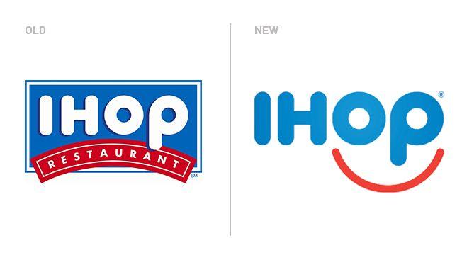 Old and New Logo - IHOP Has a New Logo for the Emoticon Era