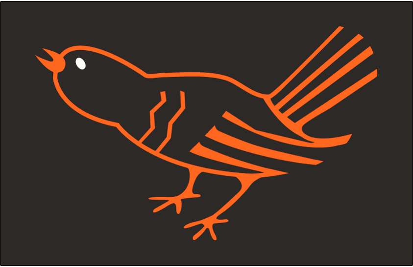 Orange and Black Bird Logo - Orioles logo and uniform history - Camden Chat