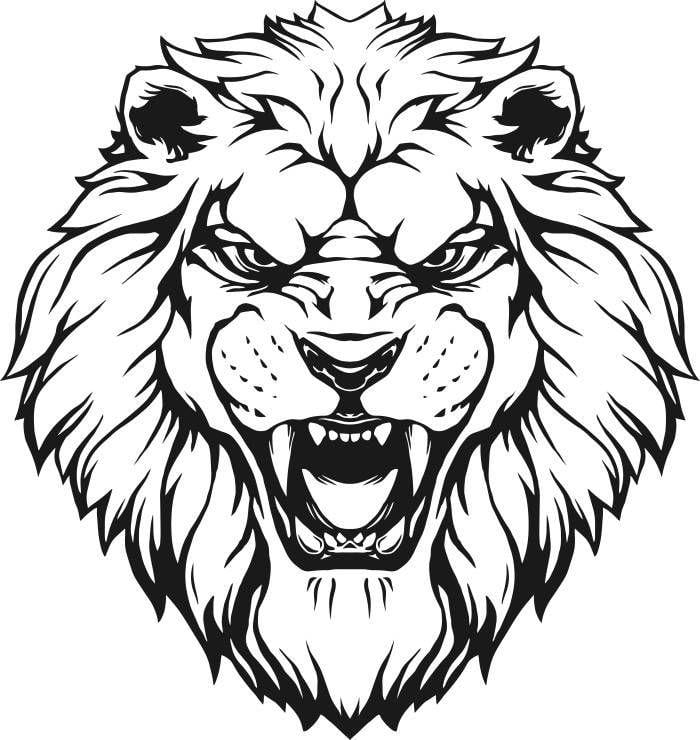 Lion Face Logo - Lion Head Clipart Png | Great free clipart, silhouette, coloring ...
