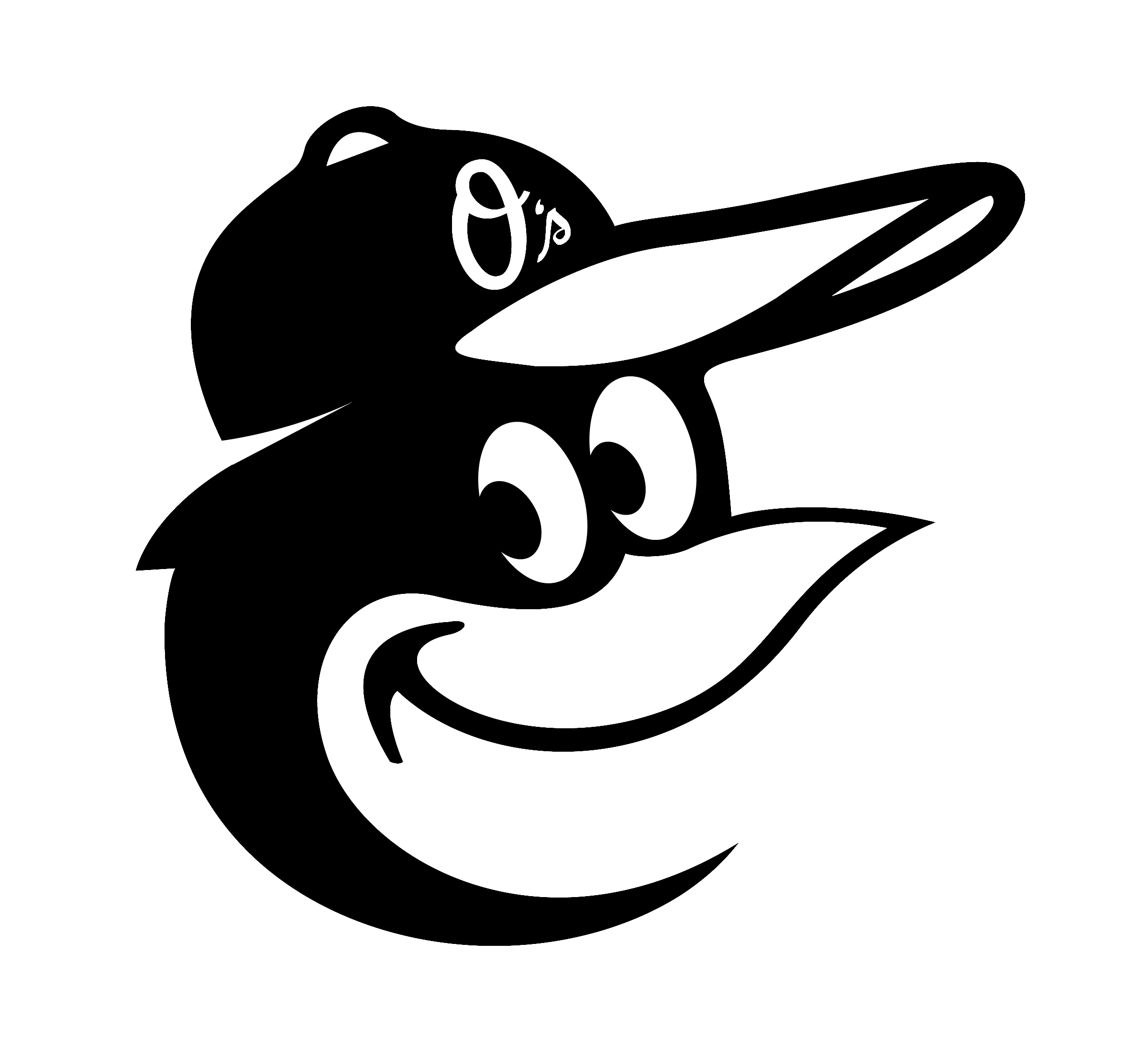 Baltimore Orioles Bird Logo - Orioles baseball clip library stock - RR collections