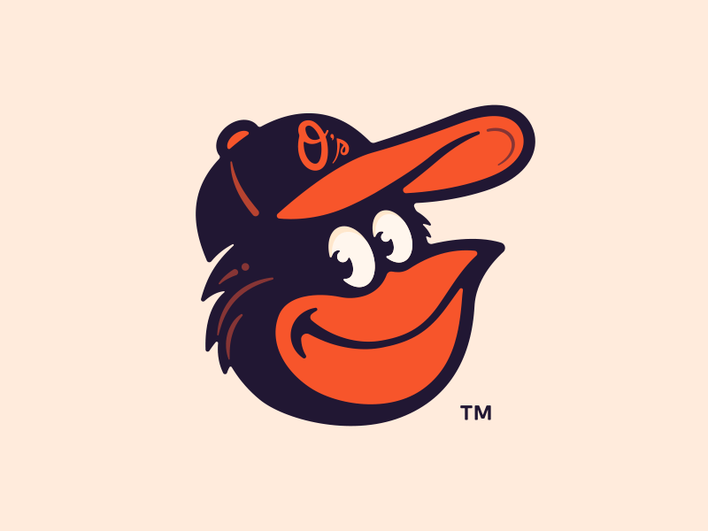 Baltimore Orioles Bird Logo - Baltimore Orioles by Nazir Agah | Dribbble | Dribbble