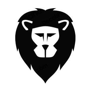 Lion Face Logo - Lion head logo more animals decals, decal sticker