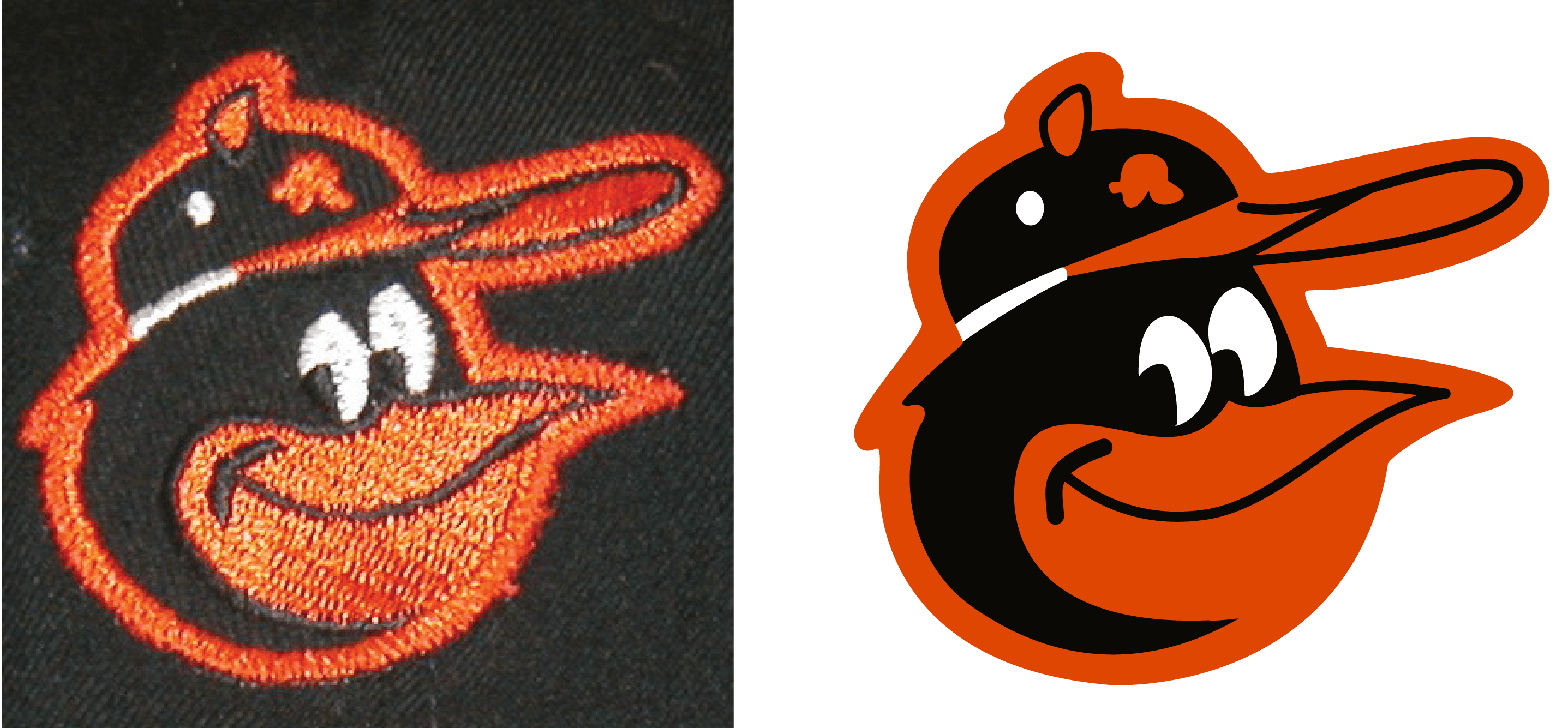Baltimore Orioles Bird Logo - Baltimore Orioles Cartoon Bird Cap Logos. The Cartoon Bird