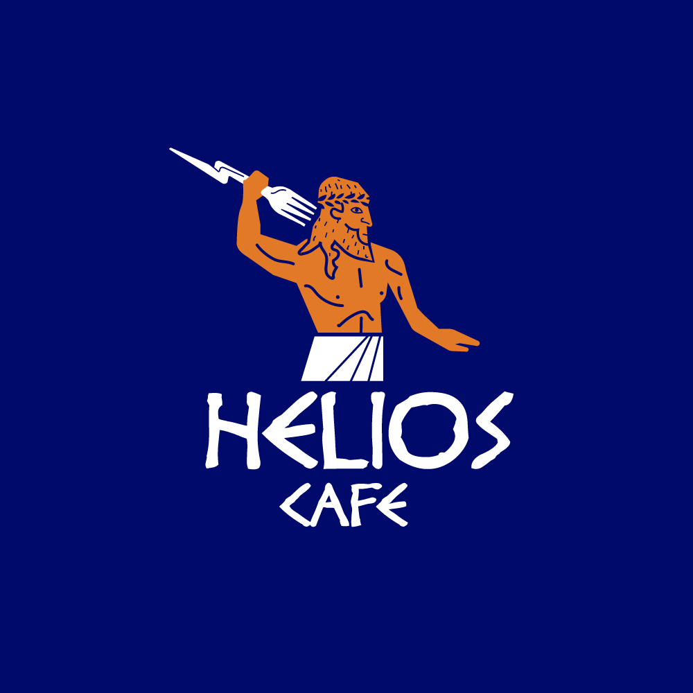 Greek Restaurant Logo - SOLD: Helios Cafe Restaurant Zeus Logo