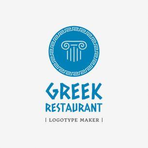 Greek Restaurant Logo - Placeit - Greek Restaurant Logo Maker with Goddess Icon