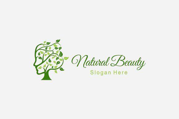 Green Beauty Logo - Natural Beauty Logo Logo Templates Creative Market