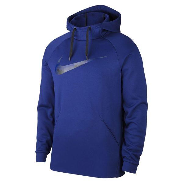 Blue Camo Nike Logo - Nike Therma Camo Swoosh Men's Training Hoodie
