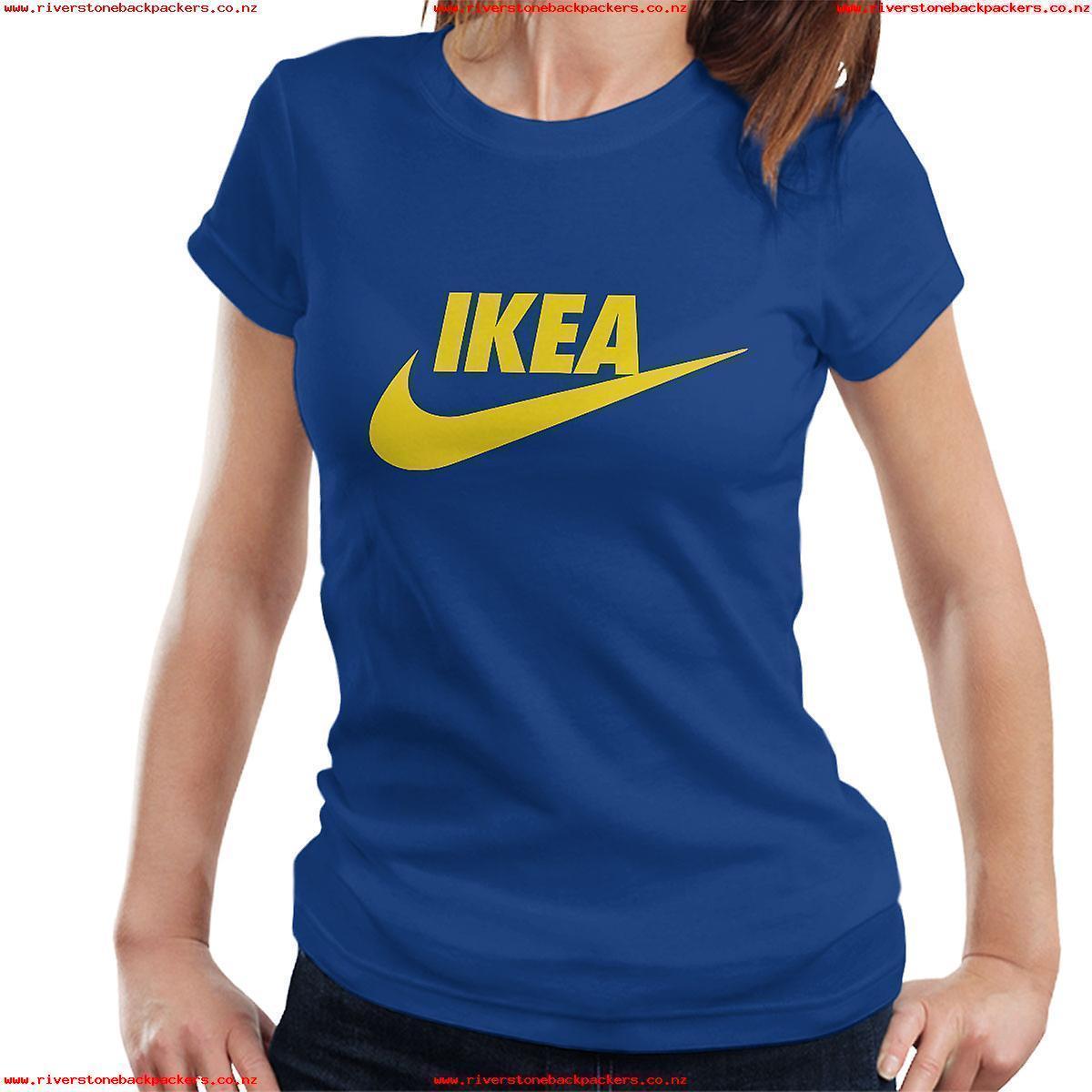 IKEA Yellow Logo - Ikea Nike Yellow Logo Womens T Shirt 737