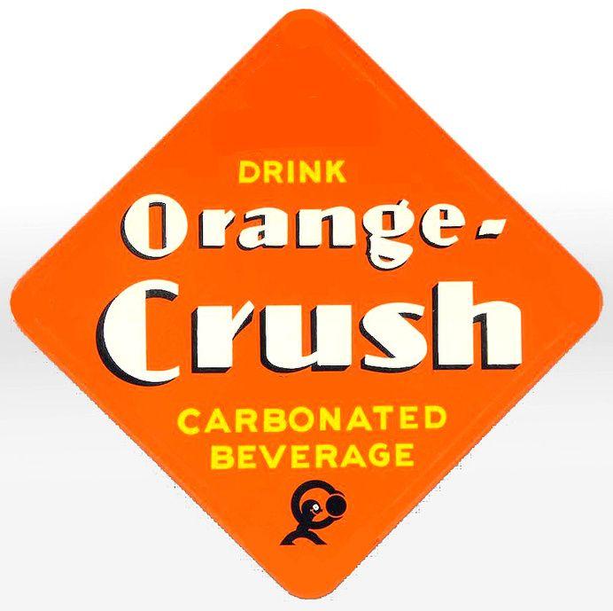 Orange Soda Logo - Best Orange Crush Soda Label Logo image on Designspiration