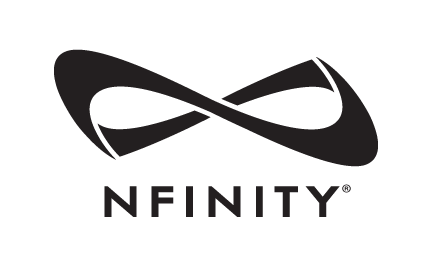 Nfinity Logo - BLACK SPARKLE BACKPACK WITH COLORED LOGO